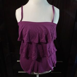 COPY - Gap Plum Tiered tank top